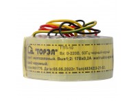 Тороидальный трансформатор ТОРЭЛ ТТП-10 220В 2х17В 0,2 А