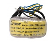 Тороидальный трансформатор ТОРЭЛ ТТП-3 220В 2х12В 0,1 А