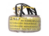 Тороидальный трансформатор ТОРЭЛ ТТП-3 220В 2х6В 0,25 А
