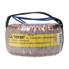Тороидальный трансформатор ТОРЭЛ ТТП-40 230В 16,5В 2 А