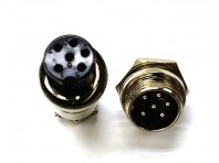 Разъем вилка-розетка 6 PIN D-16 мм 