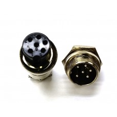 Разъем вилка-розетка 6 PIN D-16 мм