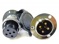 Вилка и розетка 4 PIN D-25 мм