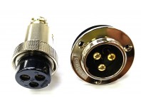Вилка и розетка Maojwei 3 PIN D-28 мм